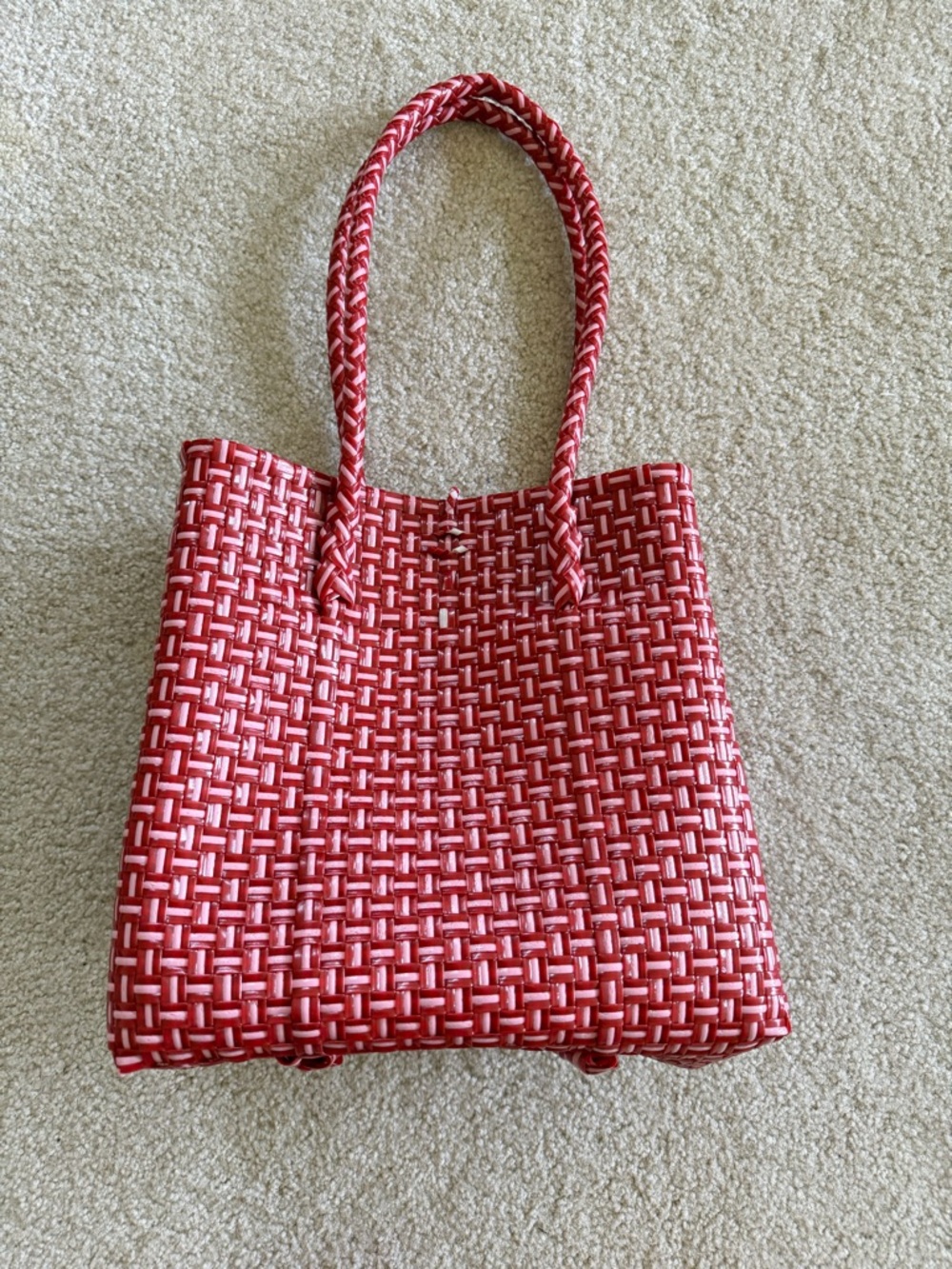 Handmade Recycled Woven Tote Bag - Picture 2 of 12